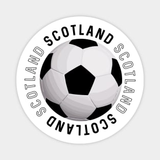 Black and White Scotland Football Design Magnet